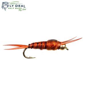 biot stone brown stonefly beadhead nymph