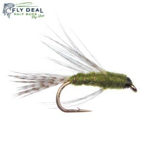 birds nest olive nymph fly