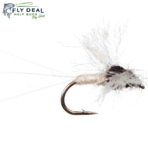 black white spinner fly