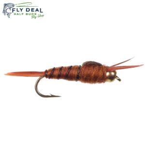 brown stonefly tungsten nymph fly