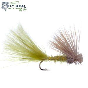 caddis cripple olive dry fly
