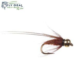 caddis pupa brown tungsten nymph fly