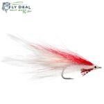 deceiver red white saltwater fly