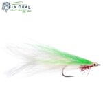 deceiver white green saltwater fly