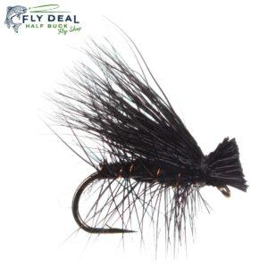elkhair caddis black dry fly