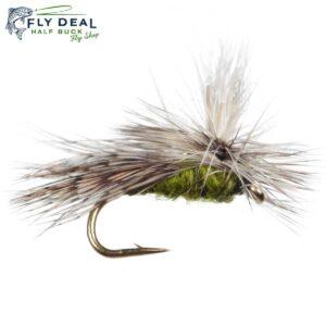 ez caddis olive dry fly