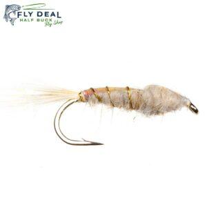flash back cream nymph fly