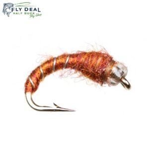 glass bead mercury midge brown nymph fly