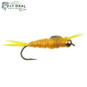 golden stonefly tungsten nymph fly