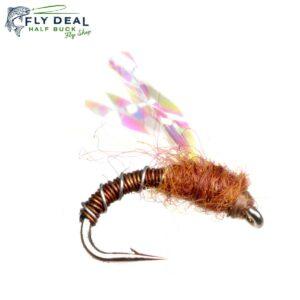 juju bee brown nymph fly