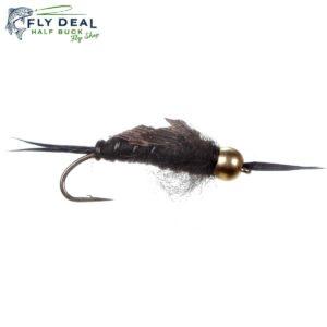 k stone black tungsten nymph fly