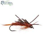 k stone rubber legs brown stonefly beadhead nymph