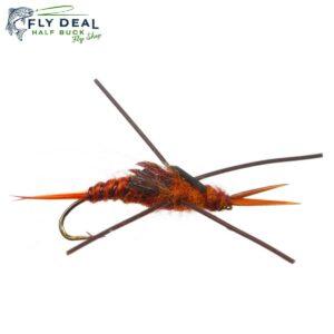 k stone rubber legs brown stonefly nymph