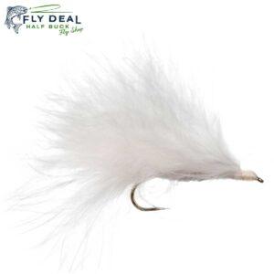 marabou leech white trout streamer
