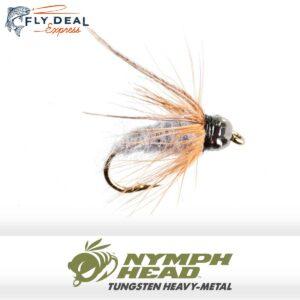 nymph head caddis pupa grey