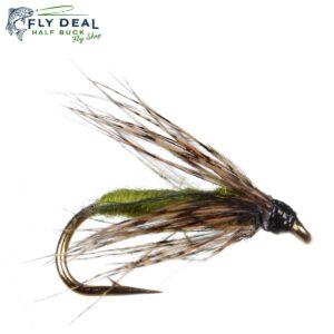 olive soft hackle wet fly