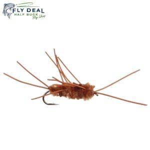 pats rubber legs brown stonefly nymph