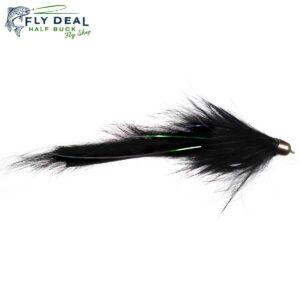 pine squirrel zonker black trout streamer