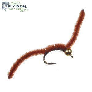 san juan earth worm tungsten nymph fly