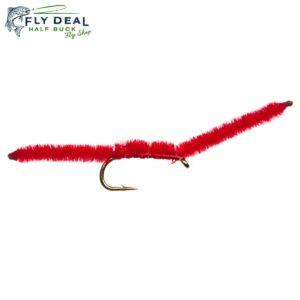san juan worm red nymph fly