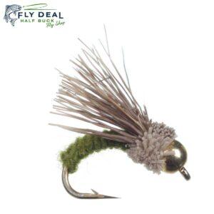 serendipity olive beadhead nymph fly