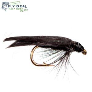 slow water caddis black wet fly