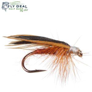slow water caddis brown dry fly