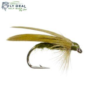 slow water caddis olive wet fly
