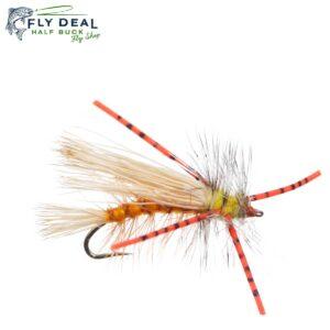 stimulator rubber legs orange dry fly