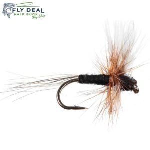 thorax white black midge dry fly
