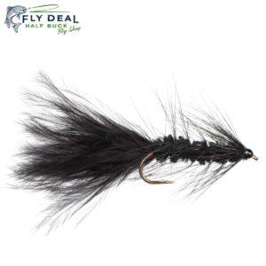 woolly bugger black streamer fly