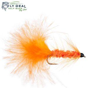 woolly bugger burnt orange streamer fly