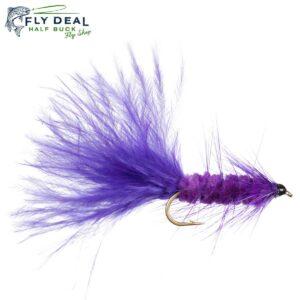 woolly bugger purple streamer fly