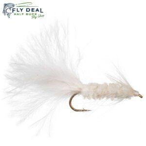 woolly bugger white streamer fly