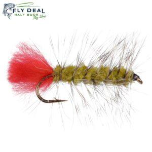 woollyworm olive wet fly