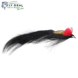zonker black trout streamer