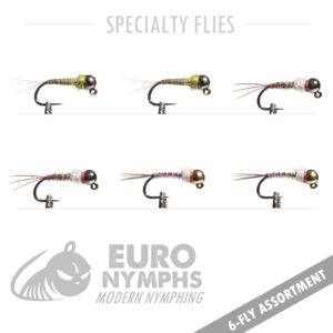 6 Fly Assortment CLASSIC FRENCHIE EURO 6 flies 1